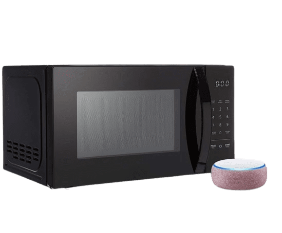 Microwave with Echo Dot